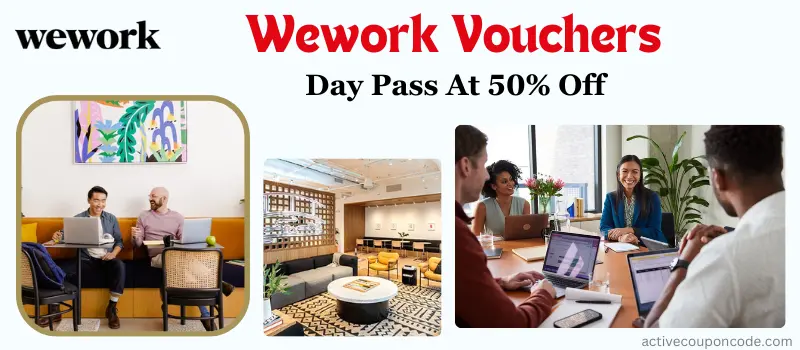 Wework Vouchers Day Pass At 50% Off