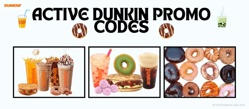 active dunkin promo codes